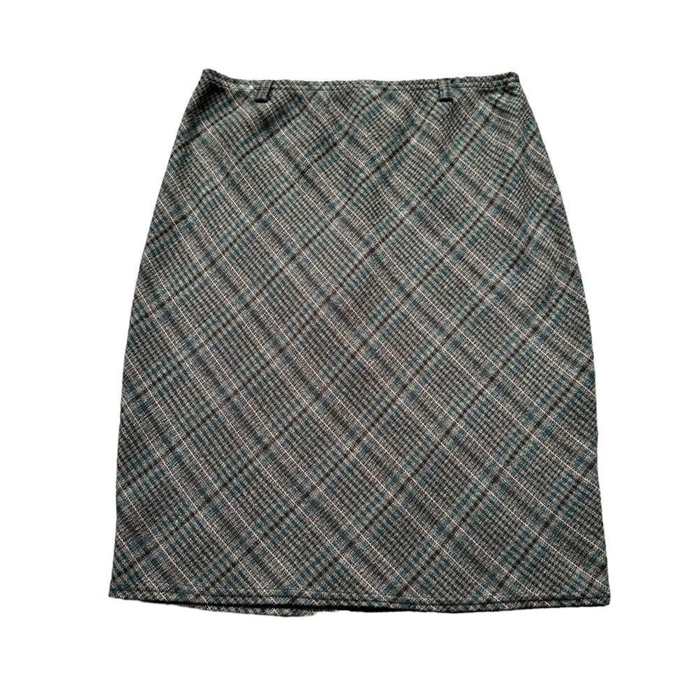 🔃Derek Heart Green Plaid Pencil Uniform Skirt